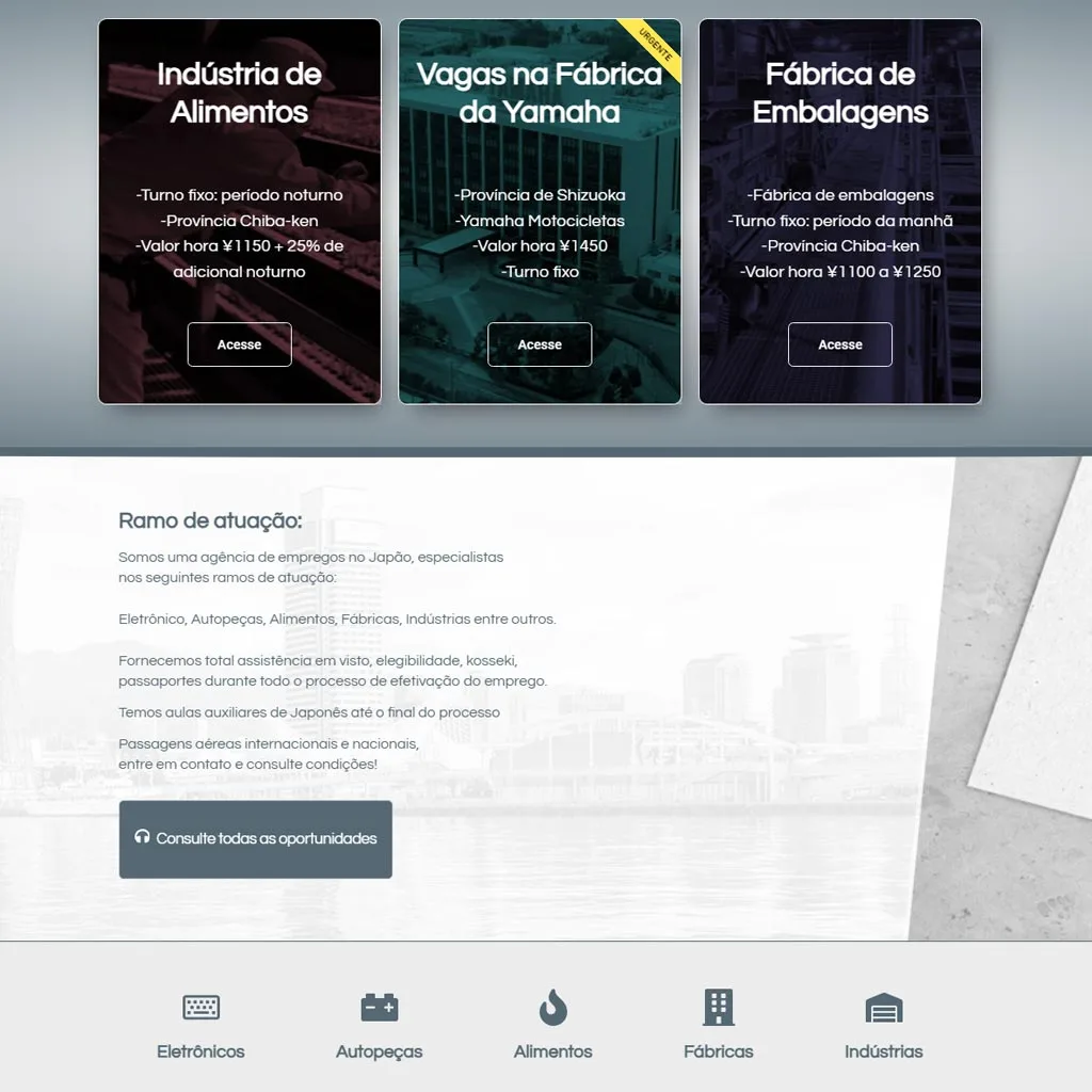 Desenvolvimento Site Hoshi Japan